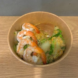 สุกี้แห้งกุ้ง