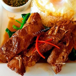 ข้าวซี่โครงหมูอบซอสโบราณ