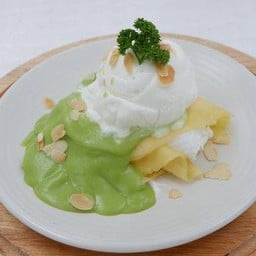 เครปเย็นสังขยามะพร้าวอ่อน