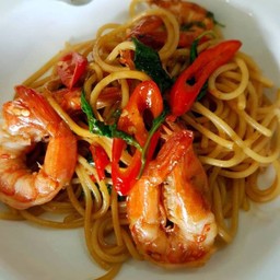 สปาเก็ตตี้ขี้เมากุ้ง