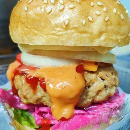 🐷เบอร์เกอร์หมู ฟรี เฟรนฟราย