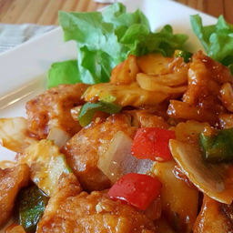 ข้าวปลากะพงผัดเปรี้ยวหวาน
