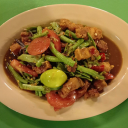 ตำถั่วหมูกรอบ.