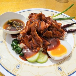 ข้าวหมูแดง+กุนเชียง (ธรรมดา)