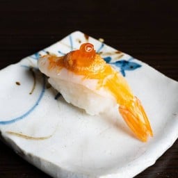 กุ้งต้มเมนไตโกะซูชิ
