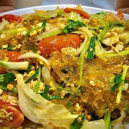 วุ้นเส้นผัดไข่ (กับข้าว)