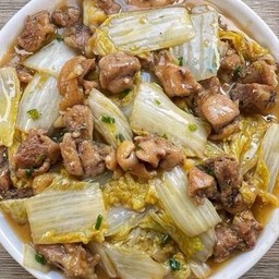 ผักกาดผัดไก่ ( กับข้าว )