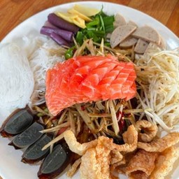 ตำถาดแซลมอน