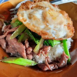 ข้าวคะน้าหมูน้ำมันหอย