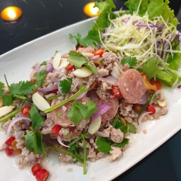 [อร่อยซ่ากับโค้ก] ยำแหนม +  โค้ก ออริจินัล (ขวด)