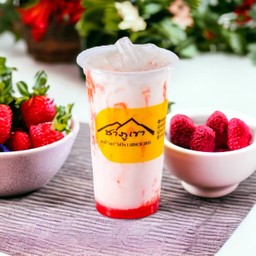 นมสดสตอเบอรี่