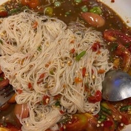 ตำเส้นขนมจีน