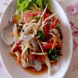 ตำกุ้งสด
