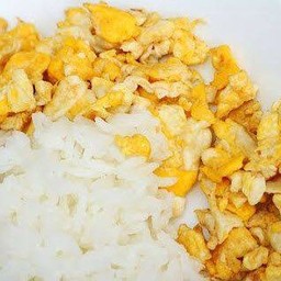 ข้าว ไข่คน คั่วแห้งปรุงรส