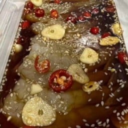 กะติกกุ้งดอง-แซลม่อนดอง