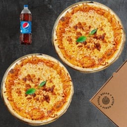สั่งซื้อพิซซ่า 2ถาด ฟรี! เป๊ปซี่ 1L 1ขวด
