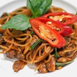 สปาเก็ตตี้หอยลายพริกเผา