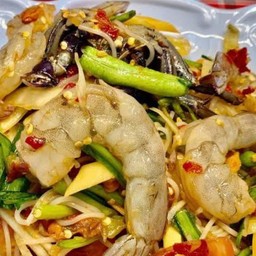 ตำป่ากุ้งสดปูปลาร้า