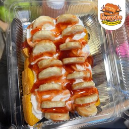 วิปครีม+กล้อยหอม+ สตอเบอรี่