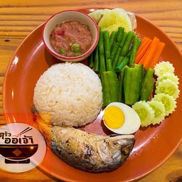 เมนูใหม่ ชุดข้าวน้ำพริกกะปิปลาทูทอด