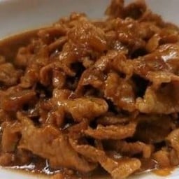 หมูเค็มๆหวานๆ-ราดข้าว