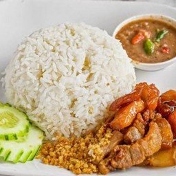 ข้าวสามชั้นทอดน้ำพริกกะปิ