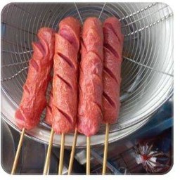 หมูทอดเสียบไม้ มีนบุรี