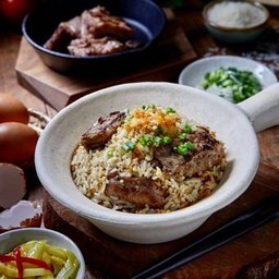 ข้าวผัดไข่ซี่โครงหมู蛋炒饭: 双锅套餐