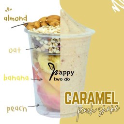 caramel peach shake สมูทตี้ สูตรควบคุมน้ำหนัก #HS09