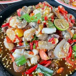 ตำถาดทะเลรวม ตำปลาร้าพิเศษ