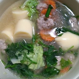 ต้มจืดเต้าหู้หมูสับ