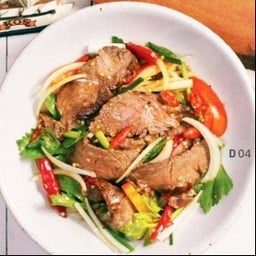 ยำเนื้อย่างโคขุน