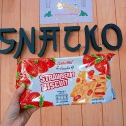 ขนมปังกรอบหน้าสตรอเบอรี่ ตราโกลเด้นฟูจิ