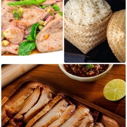 แซ่บสุดคุ้ม 3_ตับหวาน+คอหมูย่าง+ข้าวเหนียว