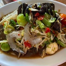 ตำปูปลาร้ากุ้งสด