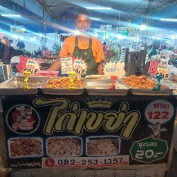 ไก่เขย่า เห็ดทอด สาขา 122 ตลาดนัดทหารเรือ สุขสวัสดิ์ 26 (เจ้สเดียวกันกับตลาดโอถาสี)