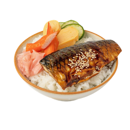 ข้าวหน้าซาบะย่างซีอิ๊ว