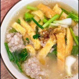 แกงจืดไข่เส้นหมูสับ