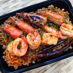 บะหมี่หม่าล่ากุ้ง (รสจัด)