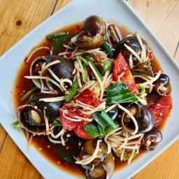 ตำปลาร้าหอยโข่ง