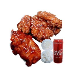 (อร่อยซ่ากับโค้ก) Set ไก่ไม่มีกระดูก(6ชิ้น) + โค้ก