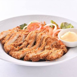 สลัดไก่ทอด