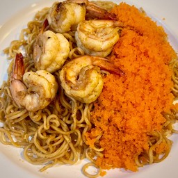 ผัดมาม่าไข่กุ้ง