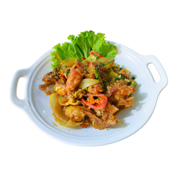 ปูนิ่มผัดผงกระหรี่