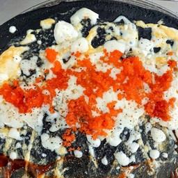 ไข่ไก่ไข่กุงชีสแป้งชาโคล