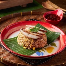 ข้าวผัดคอหมูย่าง