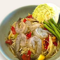 ตำกุ้งสด