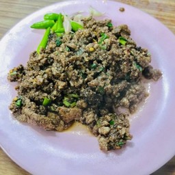 ก้อยเนื้อคั่วสุก