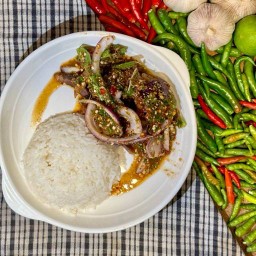 ข้าวคอหมูข้าวคั่ว