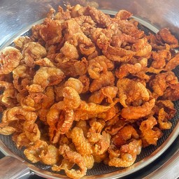 หนังไก่ทอด